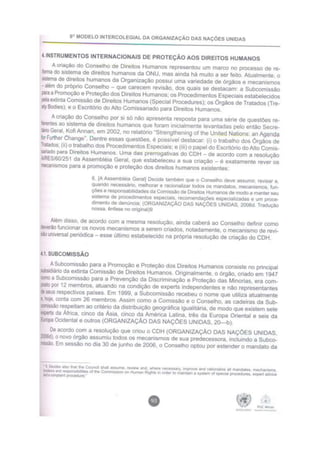 Implementação Efetiva dos Instrumentos Internacionais de Proteção aos Direitos Humanos (CDH)