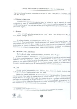 Implementação Efetiva dos Instrumentos Internacionais de Proteção aos Direitos Humanos (CDH)