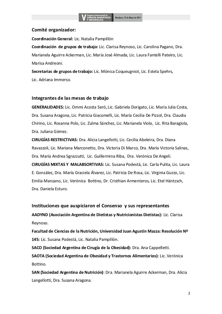 Consenso argentino nutricion en cirugia bariatrica Consenso argentino nutricion en cirugia bariatrica