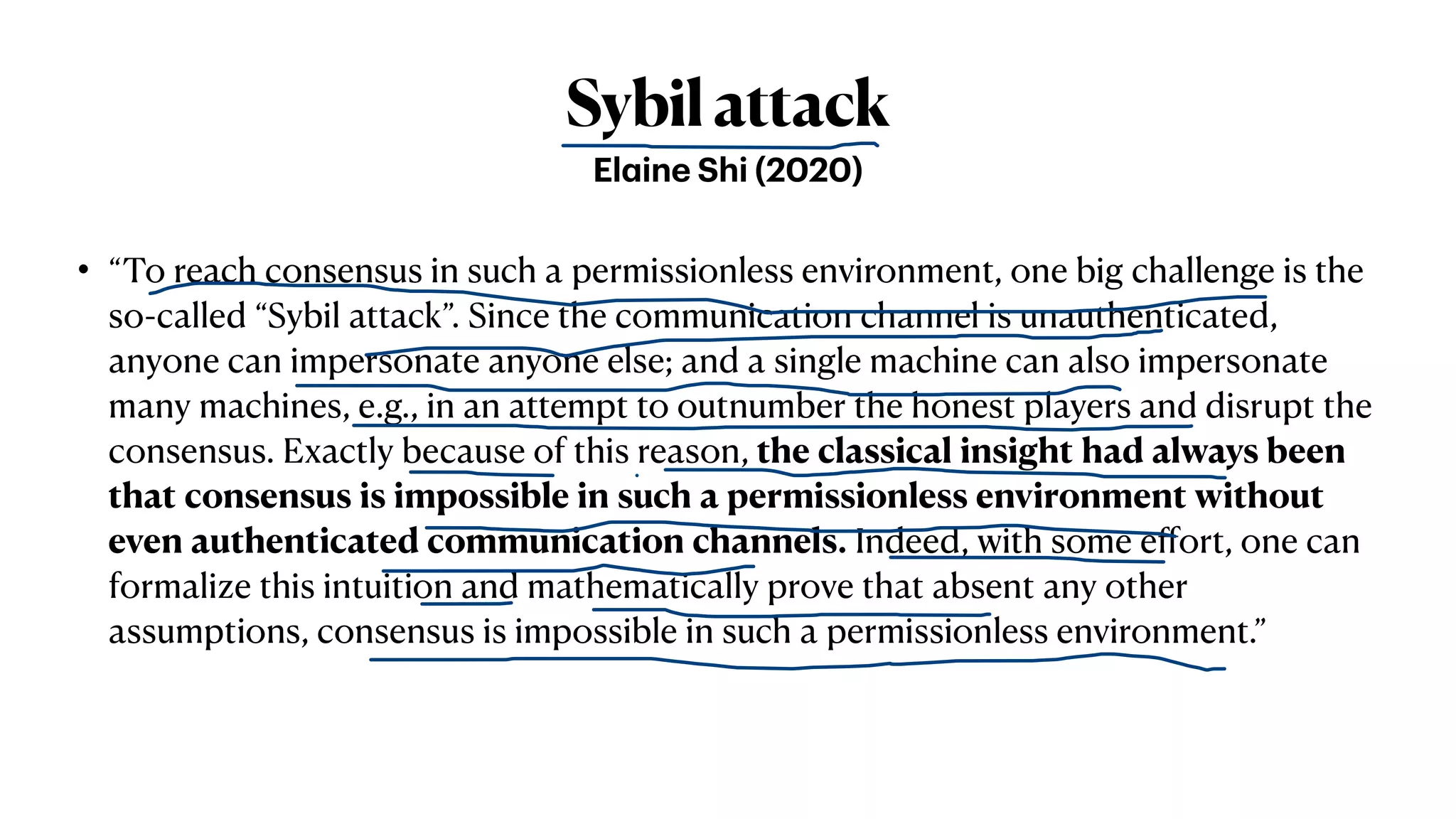 Consensus in Permissionless Decentralized Networks