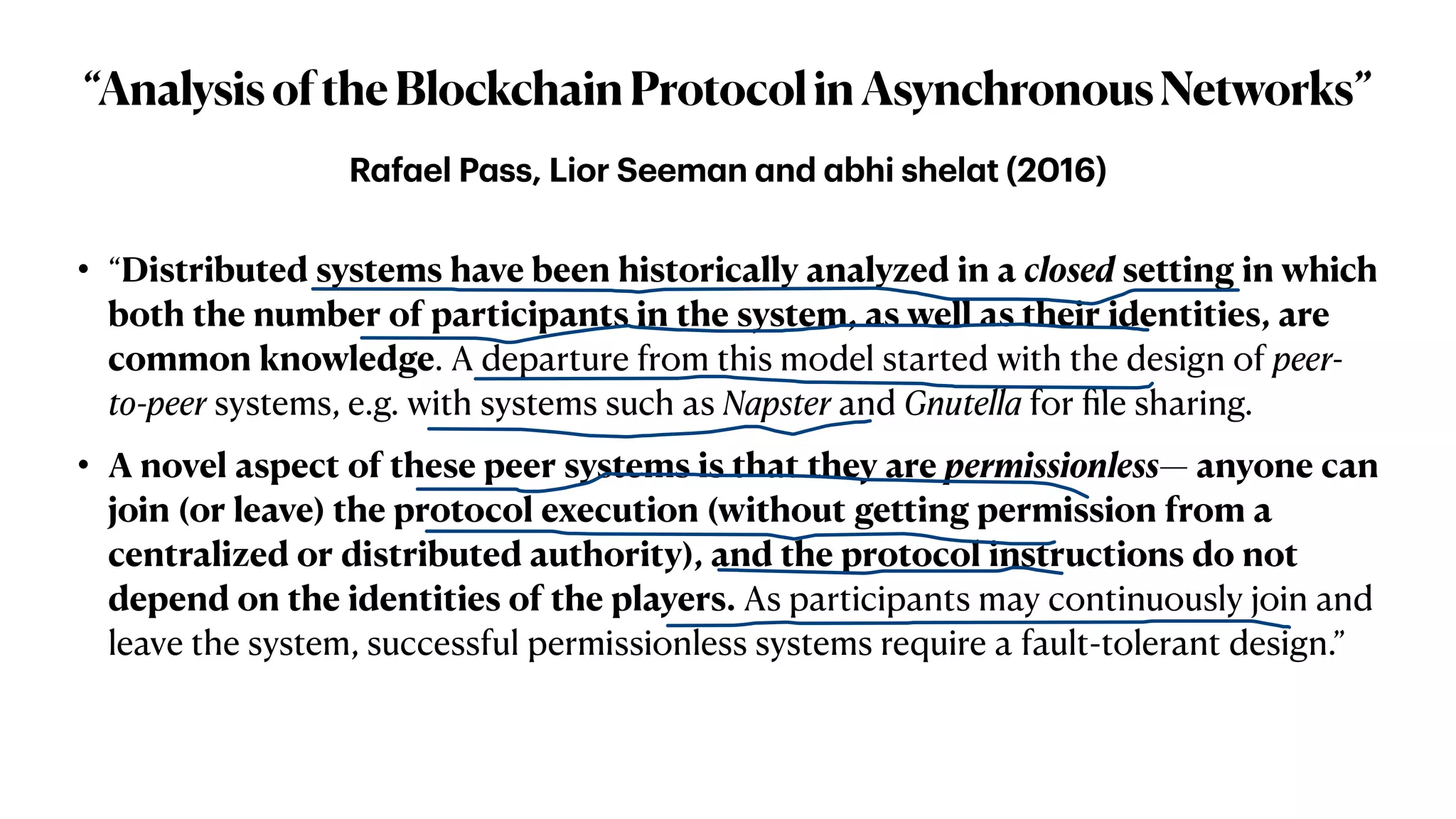 Consensus in Permissionless Decentralized Networks