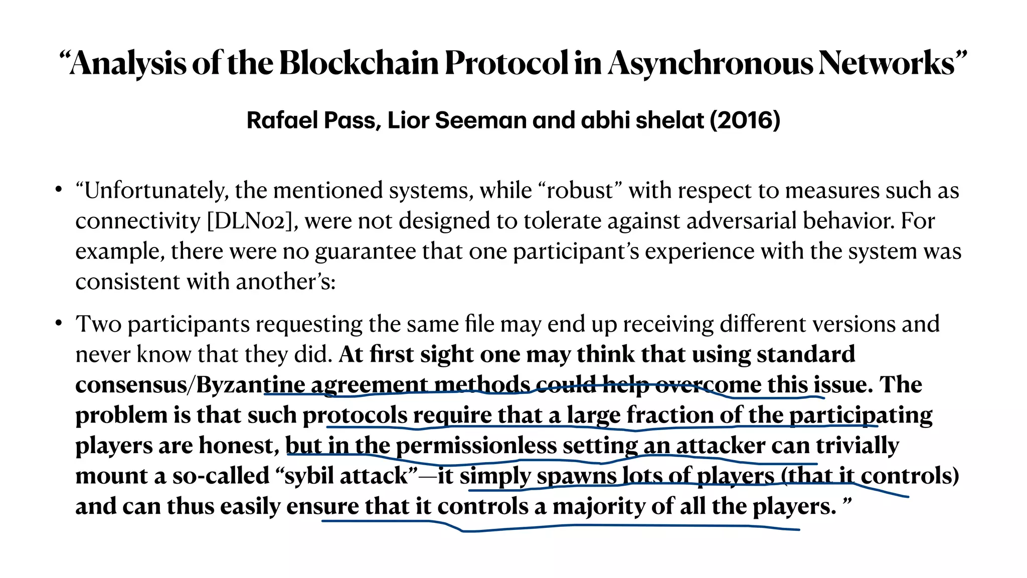 Consensus in Permissionless Decentralized Networks