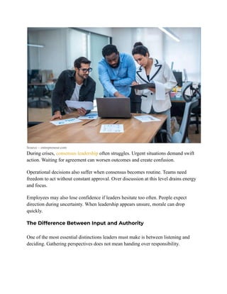 Consensus Leadership at Work_ When Agreement Helps and When It Hurts.pdf
