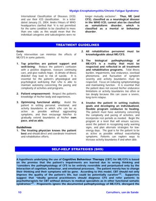 Cfs Guidelines Consensus overview on ME/CFS | PDF