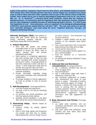 Cfs Guidelines Consensus overview on ME/CFS | PDF