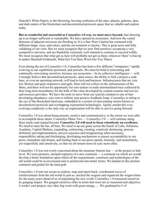 (Satoshi's White Paper), to the blooming, buzzing confusion of the stars, planets, galaxies, dust,
and dark matter of the ...