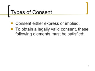 Consent | PPT
