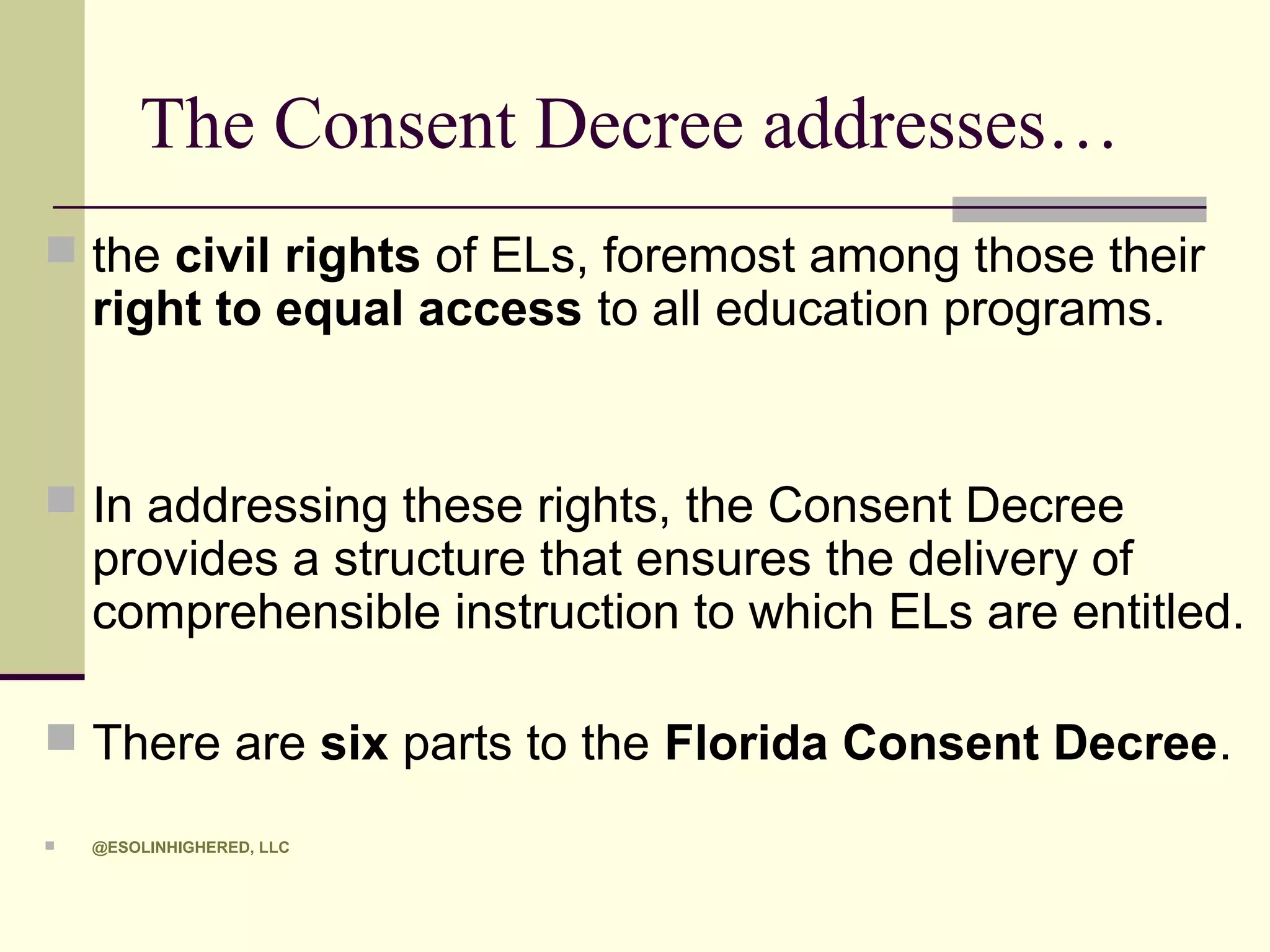 Consent Decree Power Point | PPT