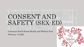 Cowessess Youth Sexual Health and Wellness Fair
February 13 2020
 
