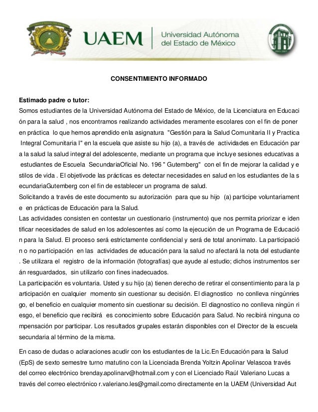 Consentimiento informado