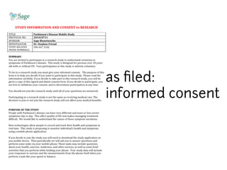 as filed: 
informed consent 
 