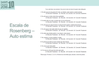 Escala de
Rosenberg –
Auto estima
 