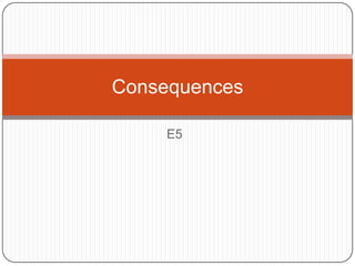 E5  Consequences 