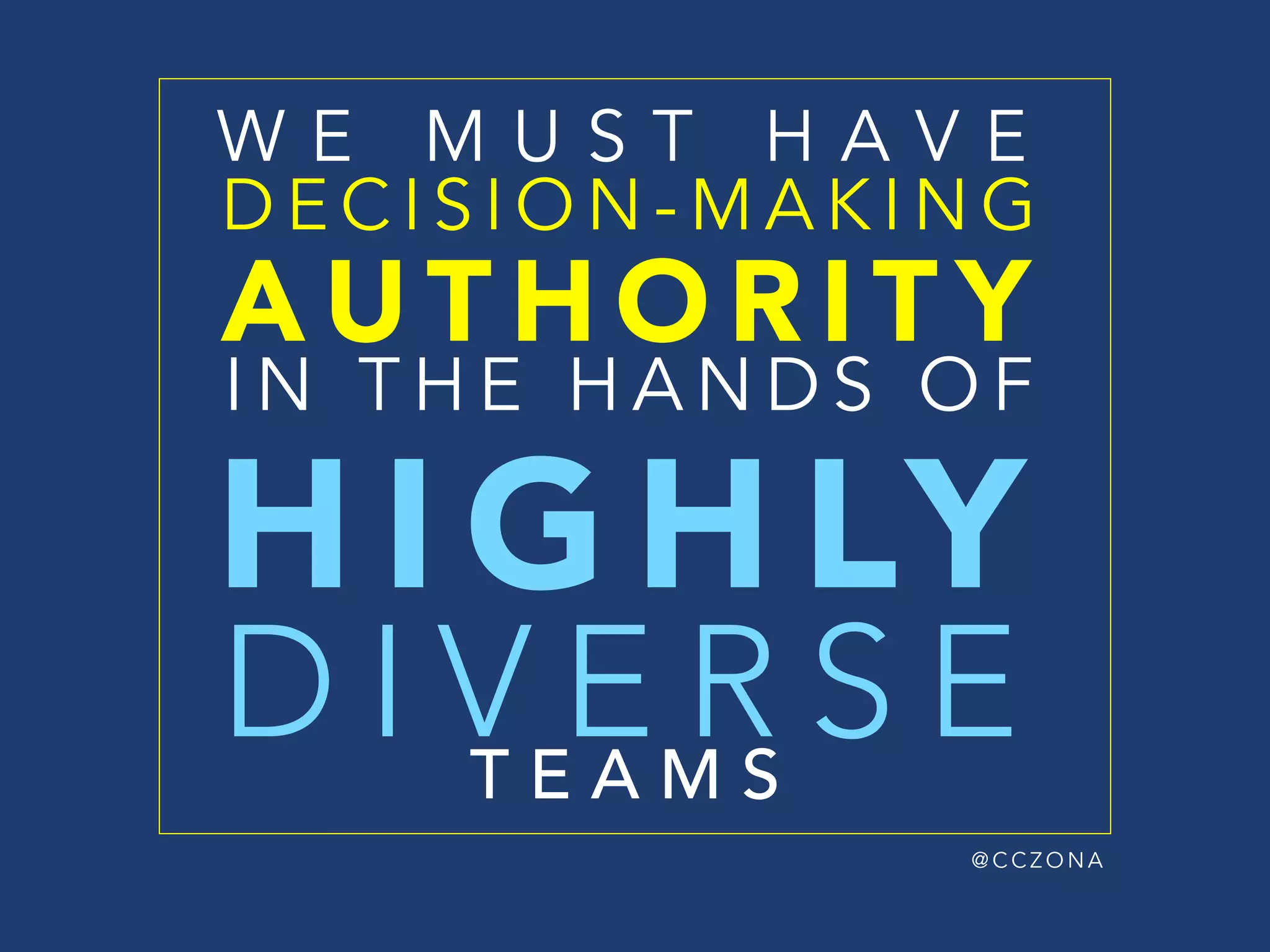 @ C C Z O N A
UNDERLYING
ASSUMPTIONS
INFLUENCE
OUTCOMES
AND
CONSEQUENCES @ C C Z O N A
 