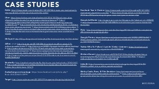 @ C C Z O N A
CASE STUDIES
FitBit: http://thenextweb.com/insider/2011/07/03/fitbit-users-are-inadvertently-
sharing-details-of-their-sex-lives-with-the-world/
Uber: http://www.forbes.com/sites/kashmirhill/2014/10/03/god-view-uber-
allegedly-stalked-users-for-party-goers-viewing-pleasure/ & http://
valleywag.gawker.com/uber-allegedly-used-god-view-to-stalk-vip-users-as-
a-1642197313 & http://www.forbes.com/sites/chanellebessette/2014/11/25/does-
uber-even-deserve-our-trust/ & http://www.wired.com/2011/04/app-stars-uber/ &
http://motherboard.vice.com/read/ubers-god-view-was-once-available-to-drivers
& http://motherboard.vice.com/read/ubers-god-view-was-once-available-to-
drivers
OkCupid: http://blog.okcupid.com/index.php/the-best-questions-for-first-dates/
Afﬁrm, et al: http://recode.net/2015/05/06/max-levchins-affirm-raises-275-
million-to-make-loans/ & http://time.com/3430817/paypal-levchin-affirm-lending/
& http://www.nytimes.com/2015/01/19/technology/banking-start-ups-adopt-
new-tools-for-lending.html & http://www.spiegel.de/international/germany/
critique-of-german-credit-agency-plan-to-mine-facebook-for-data-a-837713.html
& http://www.motherjones.com/politics/2013/09/lenders-vet-borrowers-social-
media-facebook
Shutterﬂy: http://jezebel.com/shutterfly-thinks-you-just-had-a-baby-1576261631
& http://www.adweek.com/adfreak/shutterfly-congratulates-thousands-women-
babies-they-didnt-have-157675
Zuckerberg on miscarriage: https://www.facebook.com/photo.php?
fbid=10102276573729791
Target: http://www.nytimes.com/2012/02/19/magazine/shopping-habits.html
Facebook Year in Review: http://meyerweb.com/eric/thoughts/2014/12/24/
inadvertent-algorithmic-cruelty/ & http://www.theguardian.com/technology/
2014/dec/29/facebook-apologises-over-cruel-year-in-review-clips
Google AdWords: http://papers.ssrn.com/sol3/papers.cfm?abstract_id=2208240
& http://freakonomics.com/2013/04/08/how-much-does-your-name-matter-full-
transcript/
Flickr: http://www.theguardian.com/technology/2015/may/20/flickr-complaints-
offensive-auto-tagging-photos
Google Photos: https://twitter.com/jackyalcine/status/615329515909156865 &
https://www.yahoo.com/tech/google-photos-mislabels-two-black-americans-
as-122793782784.html
Twitter Who To Follow & Last.fm Similar Listeners: https://medium.com/
message/harassed-by-algorithms-f2b8229488df
Chicken Breast: http://metro.co.uk/2016/01/27/this-chicken-breast-has-a-
surprisingly-healthy-heart-rate-considering-its-dead-5647836/ & https://
www.youtube.com/watch?v=7rO5knyjDR0
LinkedIn http://www.slate.com/articles/technology/technology/2016/05/
linkedin_called_me_a_white_supremacist.html
Shirley Cards, Race, & Film Emulsion: http://priceonomics.com/how-
photography-was-optimized-for-white-skin/ & http://www.buzzfeed.com/
syreetamcfadden/teaching-the-camera-to-see-my-skin#.wkv3Jmd8O
 