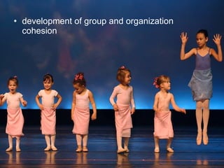 development of group and organization cohesion 