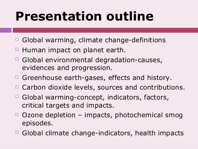 A persuasive essay on global warming