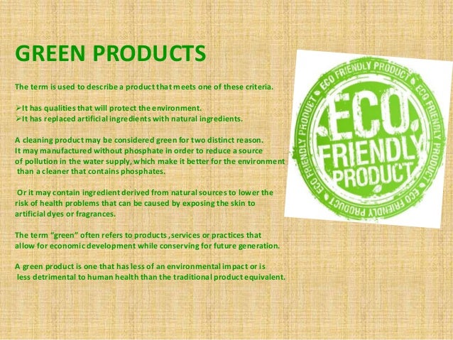 Consequencesof non green products