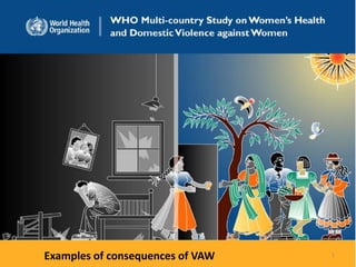 1 Examples of consequences of VAW 