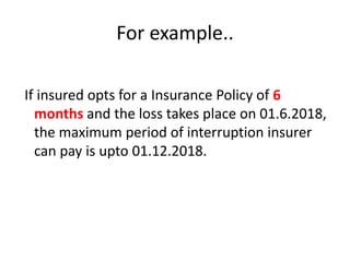 First Loss Policy Examples Consequential loss policy in relation with fire insurance | PPTX