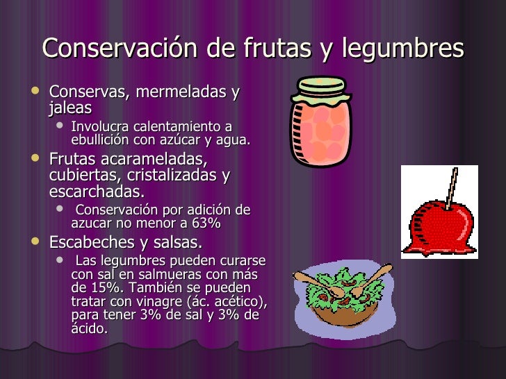 Conservación de alimentos a