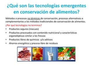 Conservación de alimentos por irradiación | PPTX