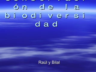 Conservación de la biodiversidad Raúl y Bilal 