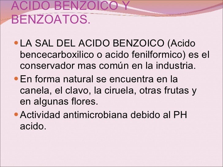 Conservadores quimicos