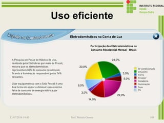 Uso eficiente
13/07/2016 19:43 Prof. Moisés Gomes 109
 