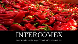 INTERCOMEX
Paula Munilla · Maite Mayo · Verónica López · Carlos Rico
 