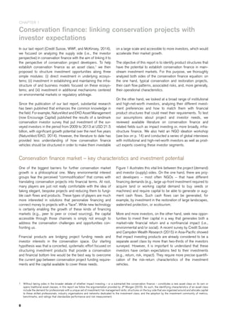 Conservation Finance. From Niche to Mainstream: The Building of an ...
