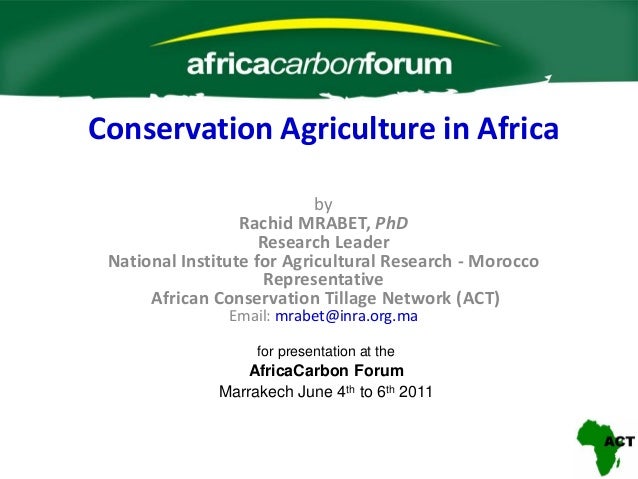 Conservation Agriculture In Africa - 