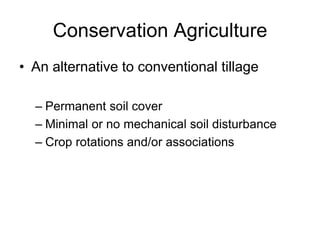 Conservation Agriculture tools and equipment | PDF