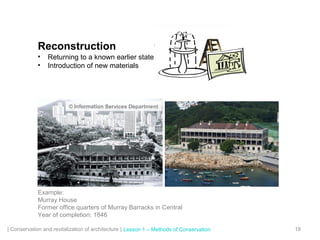 Conservation and revitalization of historic buildings | PPT