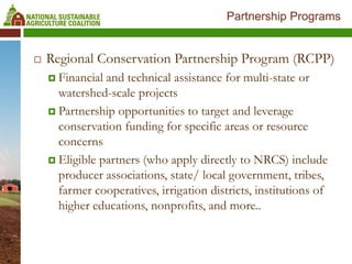 Conservation and the 2018 farm bill | PPTX