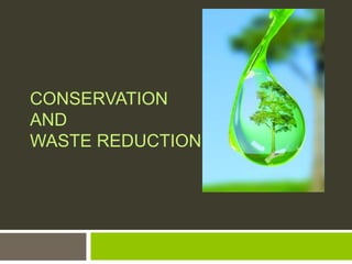 Conservation and Waste Reduction  