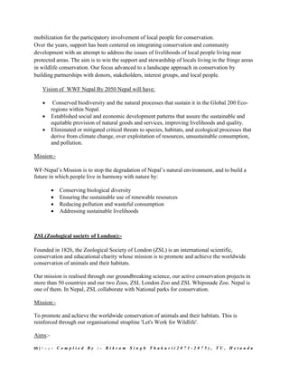 Conservation biology note pdf