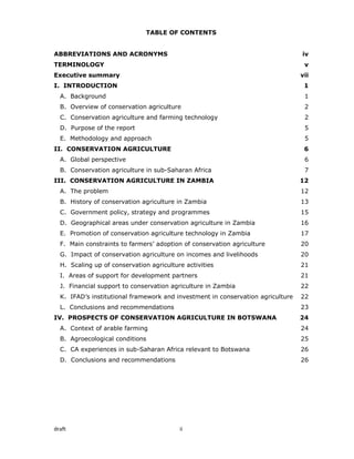 Conservation farming in zambia draft paper | PDF