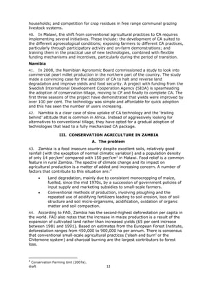 Conservation farming in zambia draft paper | PDF