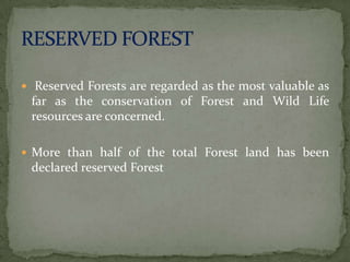 Conservation of forest and wild life 2anuj | PPTX