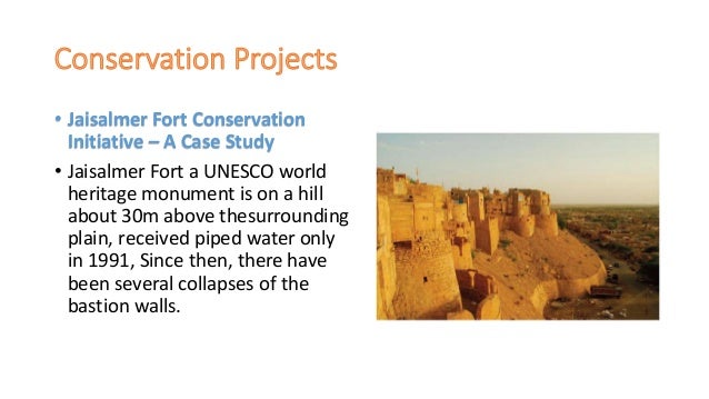 Conservation of historical monuments