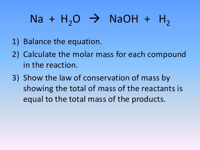 Conservation of matter