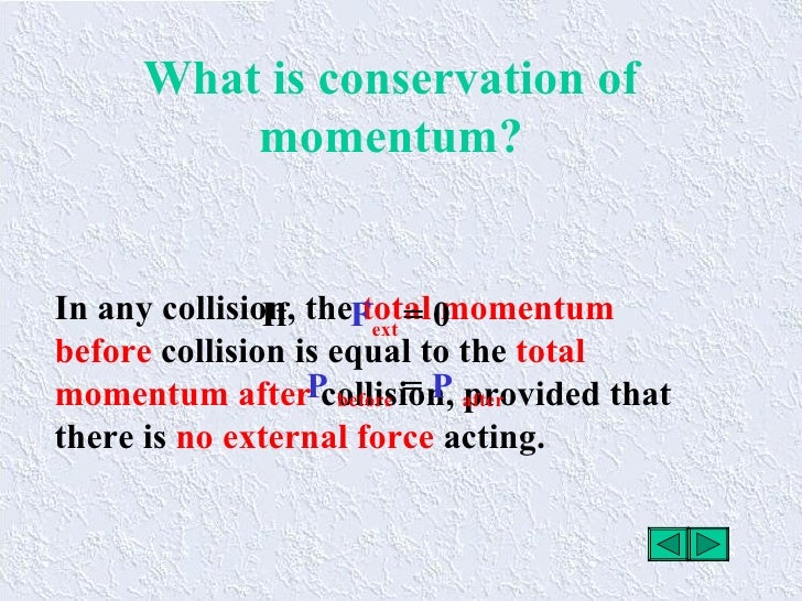 Conservation Of Momentum