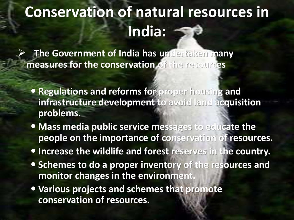 Conservation Of Natural Resources ppt