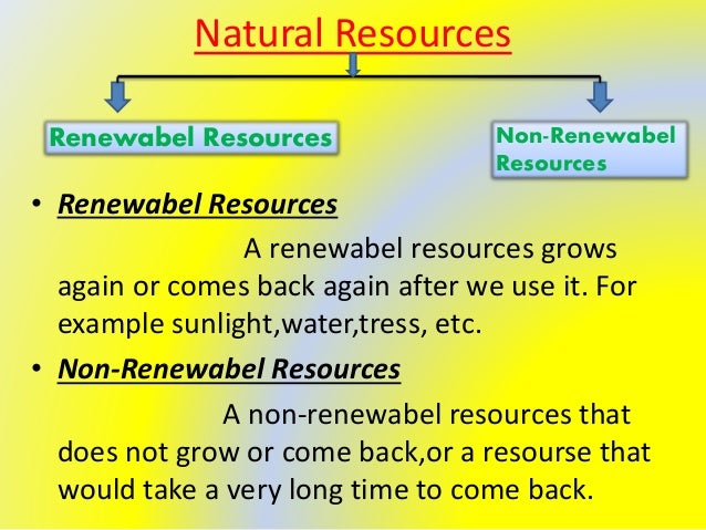 Natural Resources That Can Be Conserved Natural Resources That Can Be Conserved