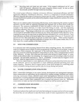 Conservation of water in agriculture and industrial sectors | PDF