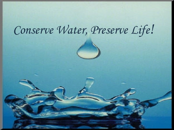 water conservation slideshare