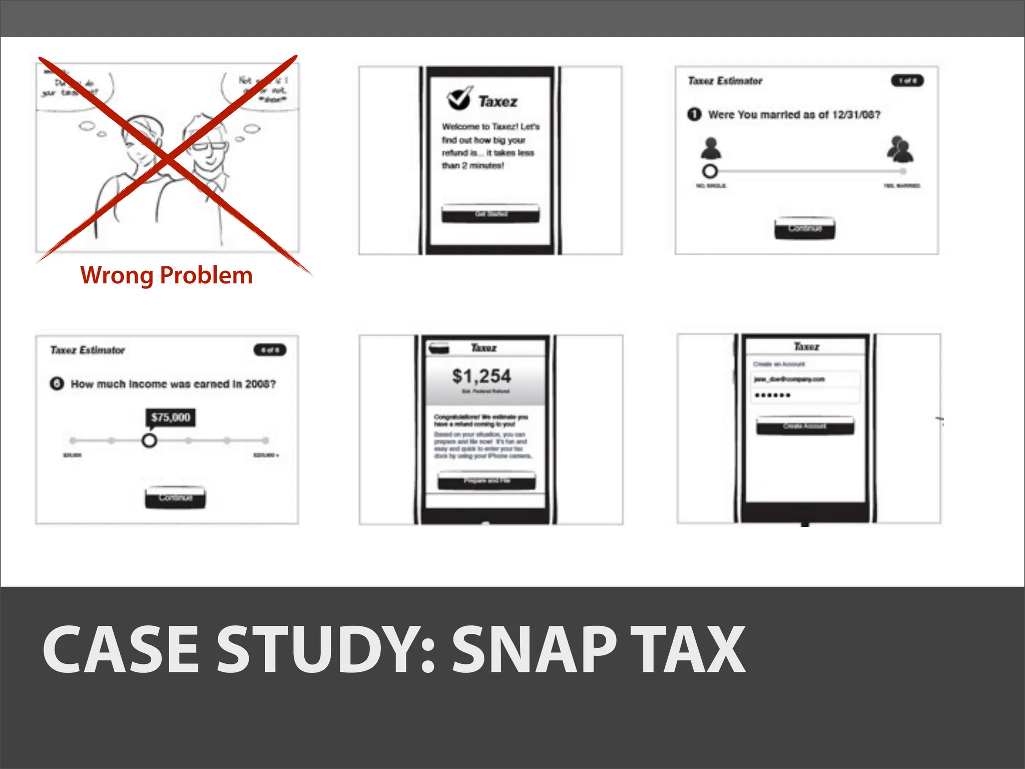 Wrong Problem




CASE STUDY: SNAP TAX
 