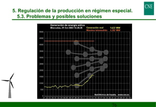 5. Regulación de la producción en régimen especial. 
5.3. Problemas y posibles soluciones 
76 
 