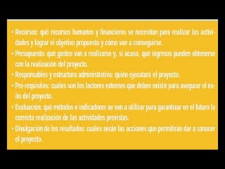 Consideraciones de proyecto